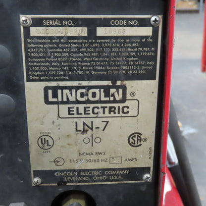 Lincoln CV-300 400A MIG Welder 230/460V 3PH W/ LN-7 Feeder &Wheel Package Tested