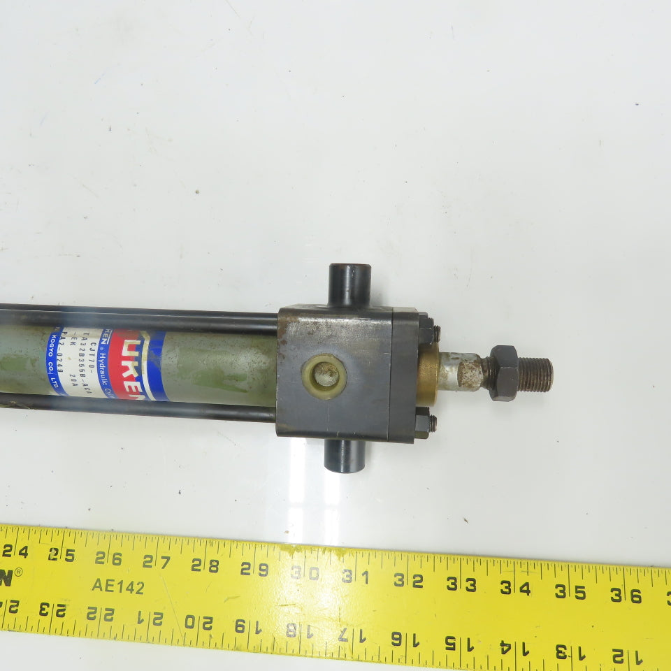 Yuken CJT70-TA32B-355B-ACA-EK Double Act Hydraulic Cylinder 355mmStroke 32mmBore