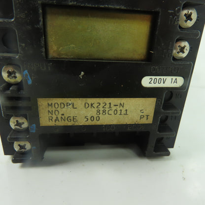 Chino DK221-N Digital Indicating Controller 200V 1A