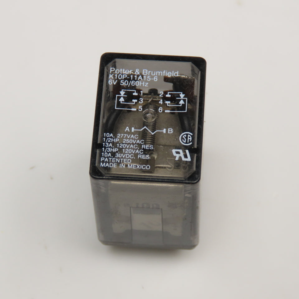 Potter & Brumfield K10P-11A15-6 Electromechanical Relay 6V AC Coil