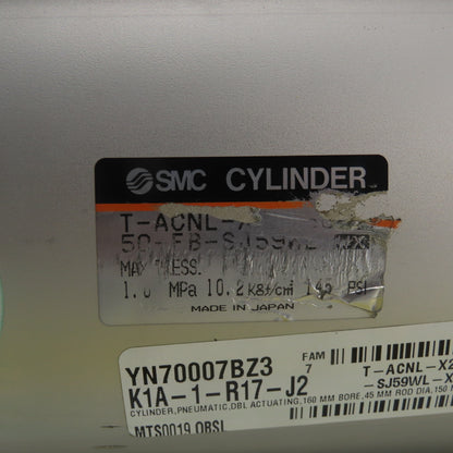 SMC T-ACNL-X2-160X150-FB Double Act Pneumatic Cylinder 150mm Bore 160mm Stroke