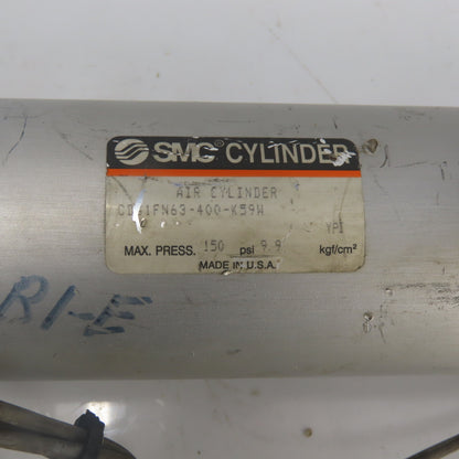 SMC CDG1FN63-400-K59W Double Act. Pneumatic Cylinder 400mm Stroke 63mm Bore