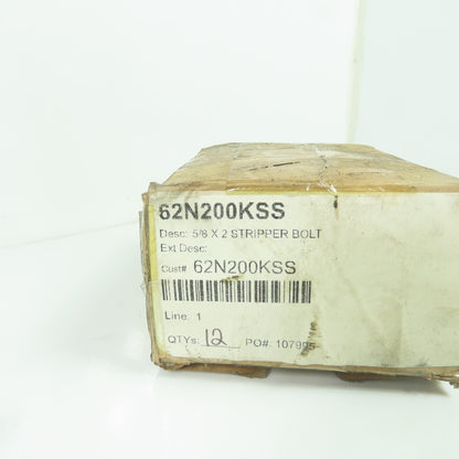 62N200KSS 5/8" x 2" Socket Head Shoulder Stripper Bolt Lot Of 8