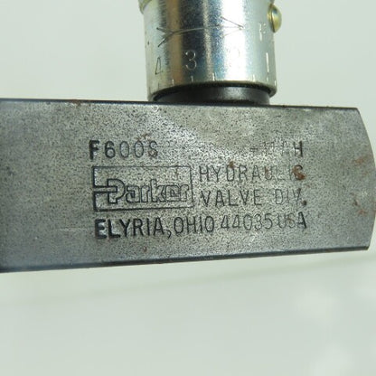 Parker F600S 5000PSI Hydraulic Flow Control Valve 8GPM -14AH