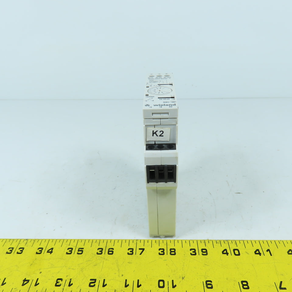 Wieland NMU 1001 R3.185.0440.0 230-240V Time Delay Relay 0-3h On Delay