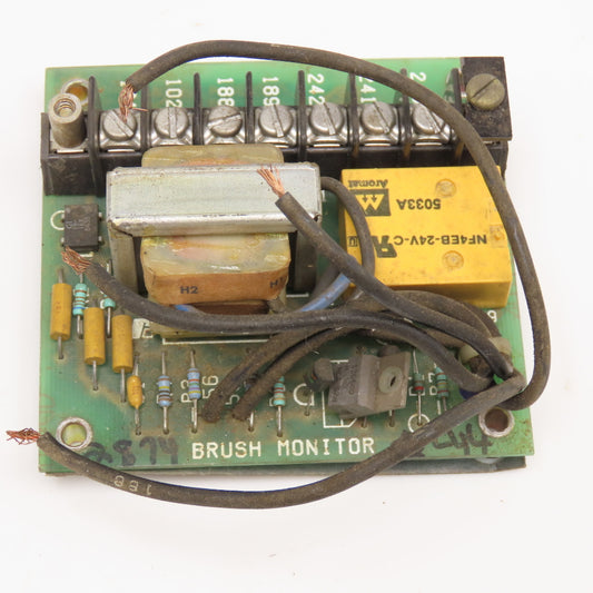 Reliance Electric 608827044A 0-54389-289 Brush Monitor Circuit Board