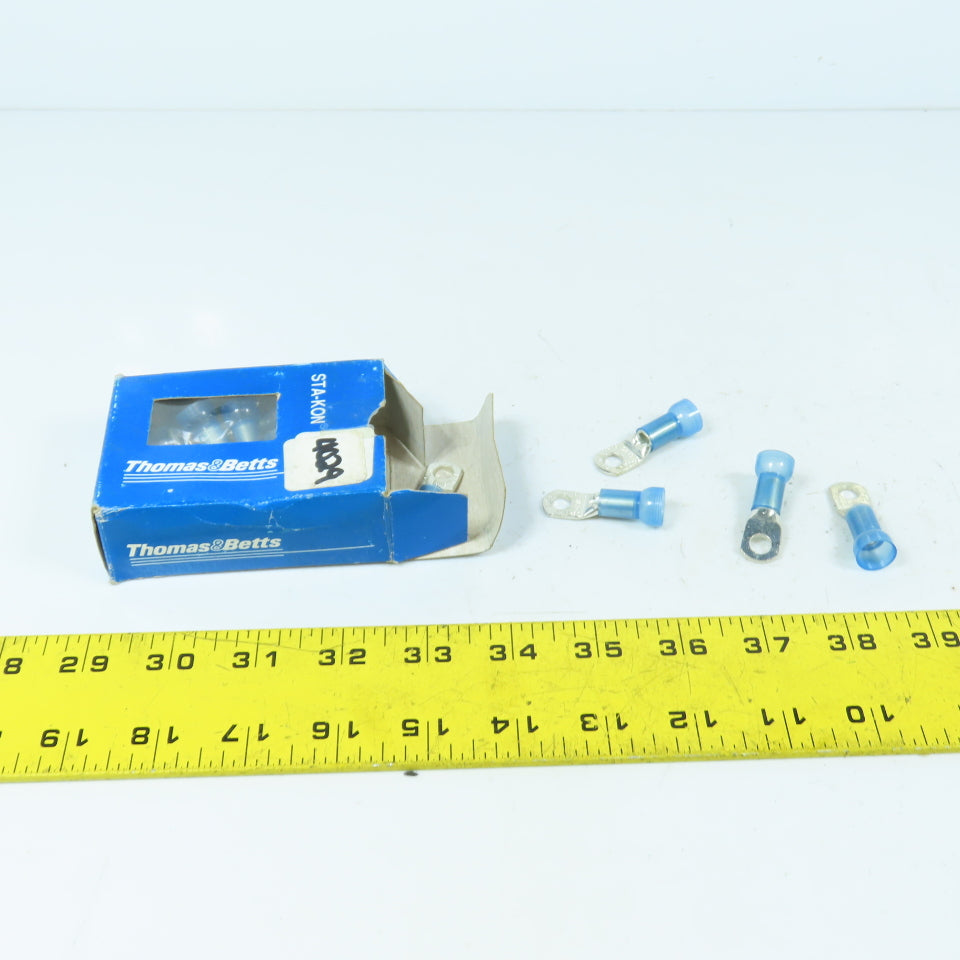 Thomas & Betts RE6-14 Sta-Kon Ring Tongue Terminals 6AWH M6 1/4" Box Of 20