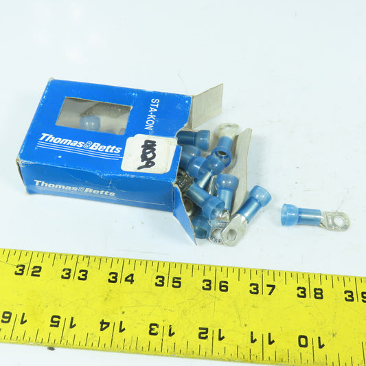 Thomas & Betts RE6-14 Sta-Kon Ring Tongue Terminals 6AWH M6 1/4" Box Of 20