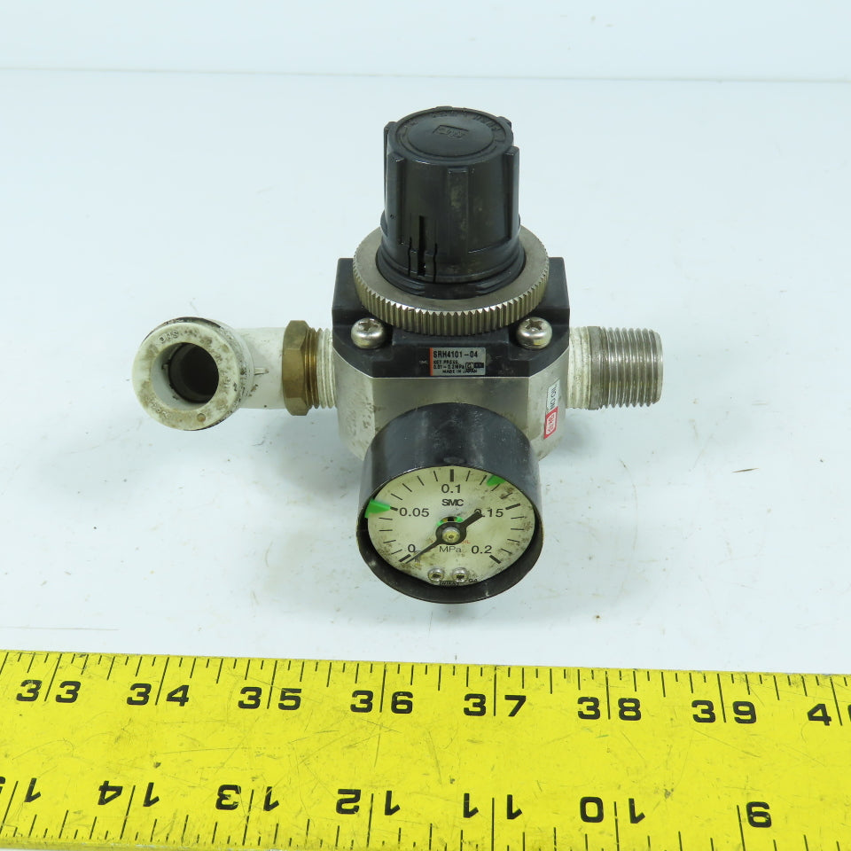 SMC SRH4101-04 Stainless Steel Pneumatic Pressure Regulator 1/2" NPT 145PSI Max