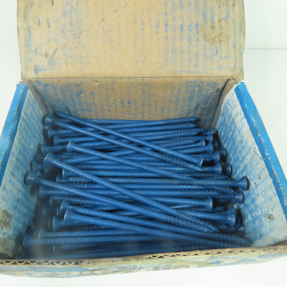 Tapcon 1/4 x 6" Blue Star Flat Head Concrete Screw Anchors Lot Of 85