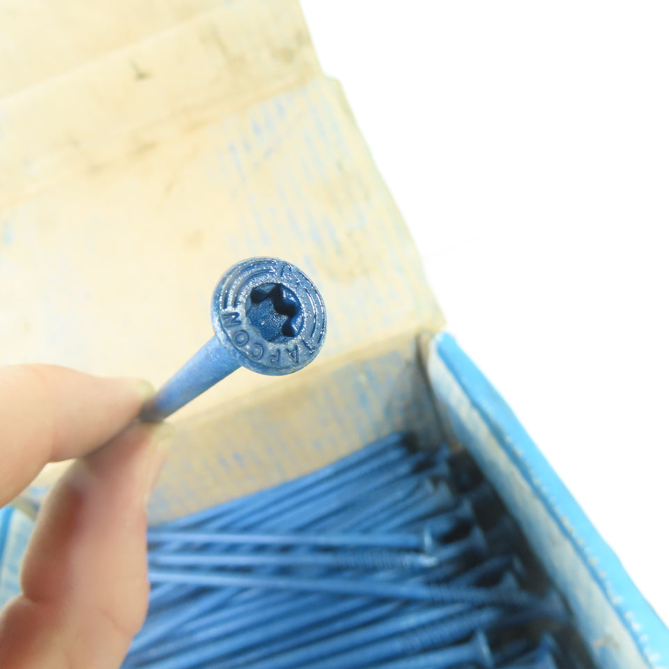 Tapcon 1/4 x 6" Blue Star Flat Head Concrete Screw Anchors Lot Of 85
