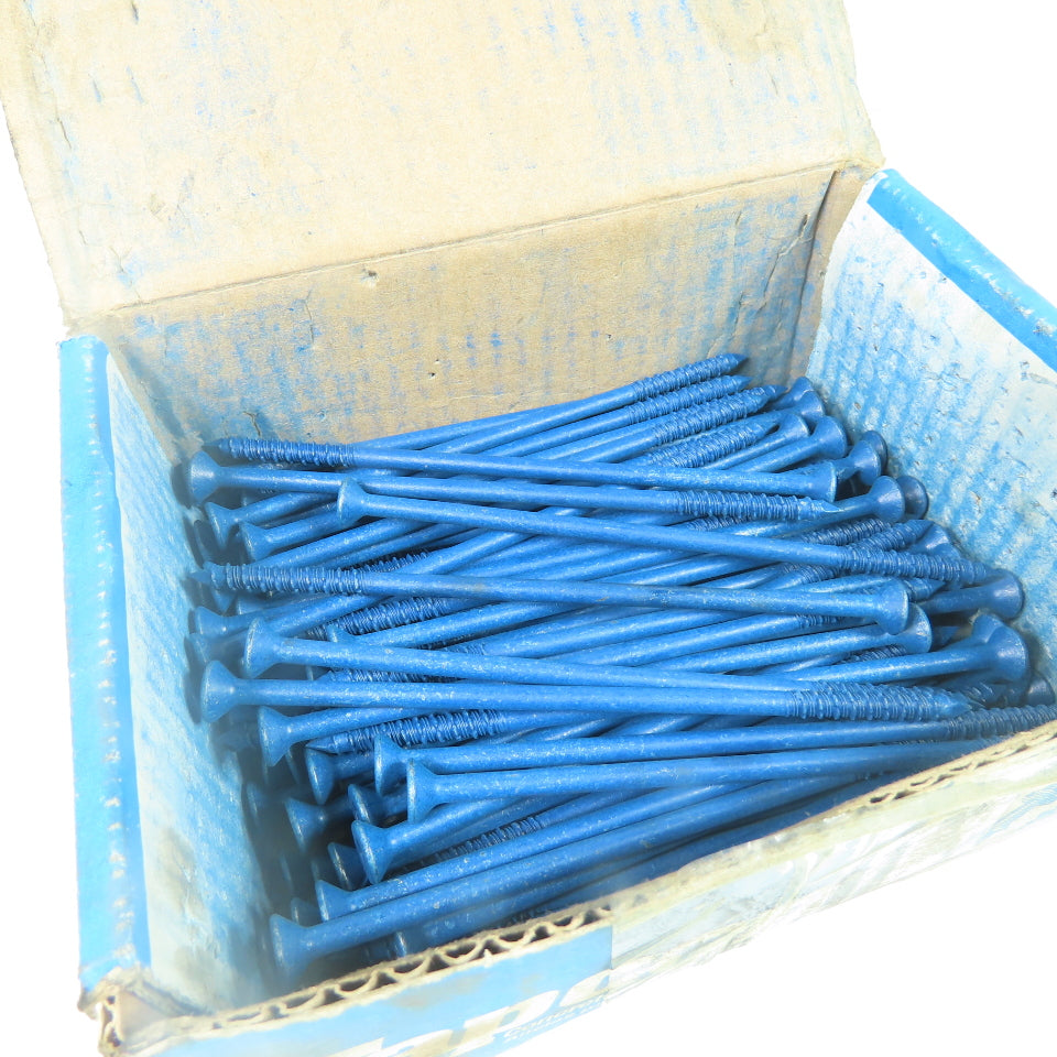 Tapcon 1/4 x 6" Blue Star Flat Head Concrete Screw Anchors Lot Of 85