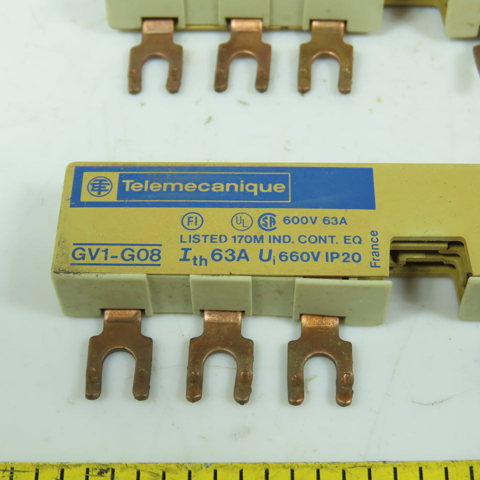 Telemecanique GV1-G08 63A Mini Busbar Terminal Strip 660V Lot Of 10