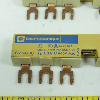 Telemecanique GV1-G08 63A Mini Busbar Terminal Strip 660V Lot Of 10