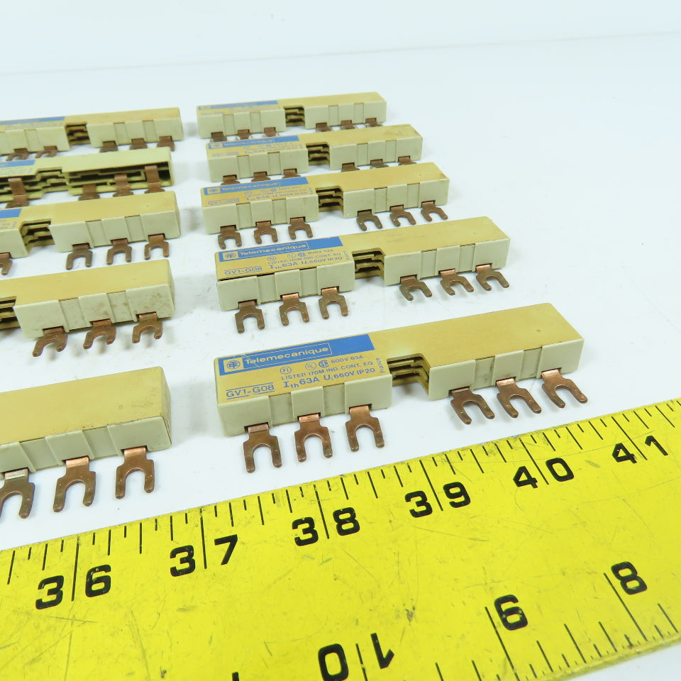 Telemecanique GV1-G08 63A Mini Busbar Terminal Strip 660V Lot Of 10