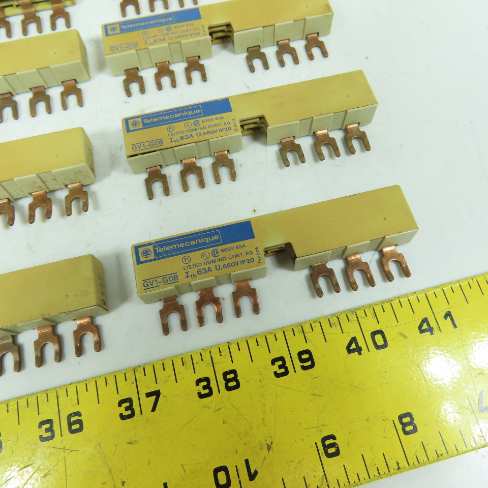 Telemecanique GV1-G08 63A Mini Busbar Terminal Strip 660V Lot Of 10