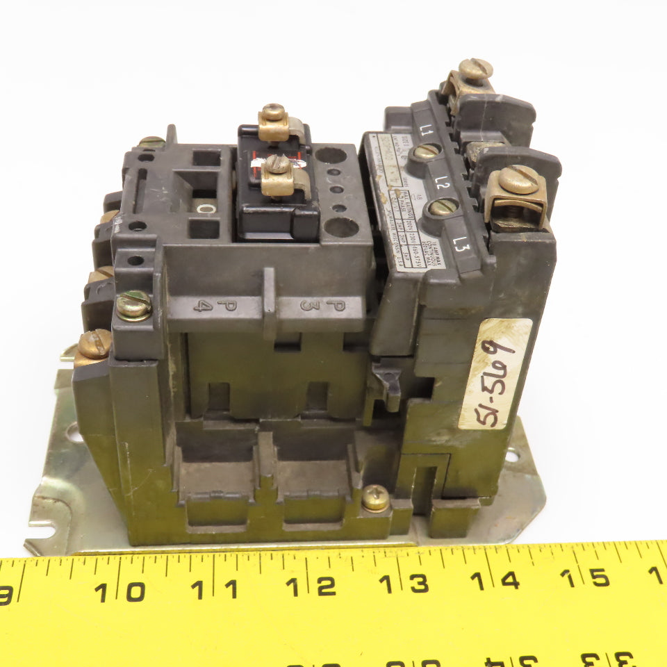 Allen Bradley 520F-AOD Size 0 Contactor Starter 600VAC 5Hp 120V Coil