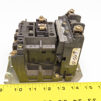 Allen Bradley 520F-AOD Size 0 Contactor Starter 600VAC 5Hp 120V Coil