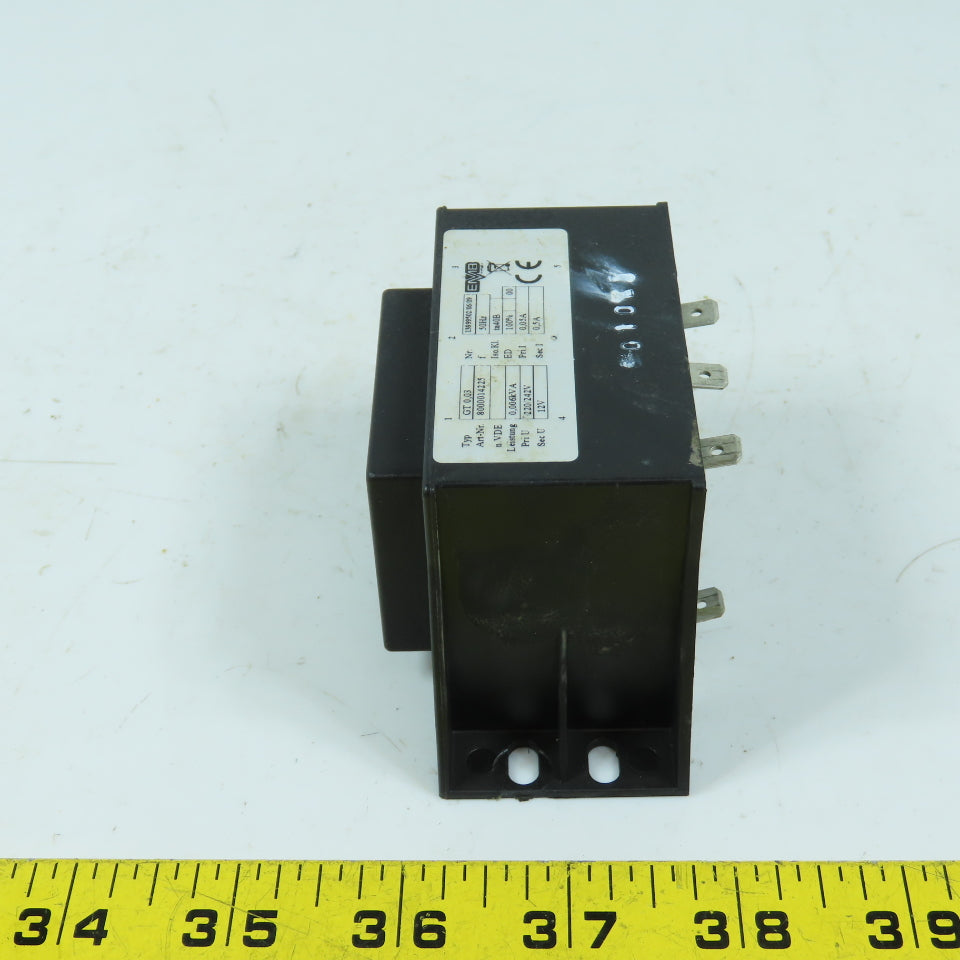 EMB GT 0,03 8000014225 Transformer Pri 220/242V Sec 12V 50HZ