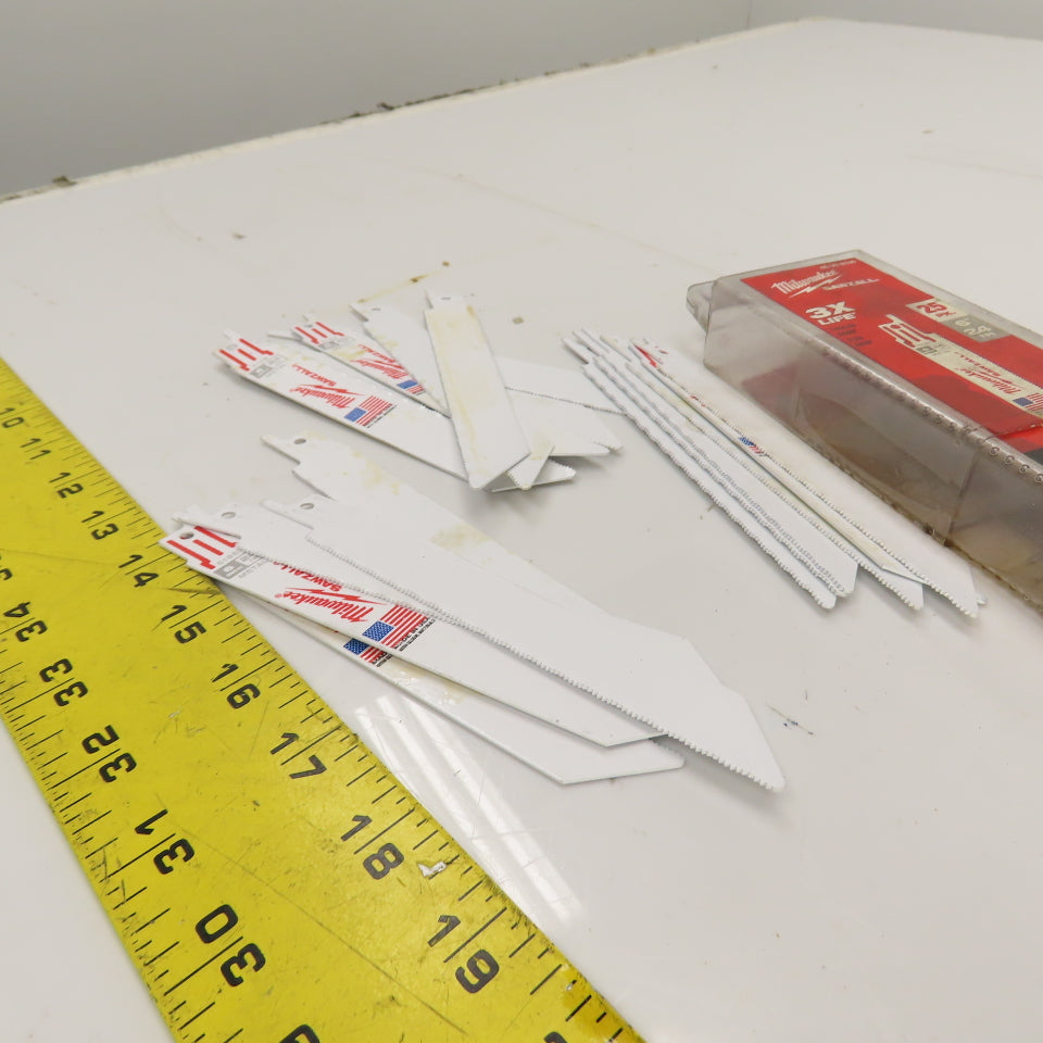 Milwaukee 48-00-8186 6" Thin Metal Sawzall Blades 24TPI 19 Pack