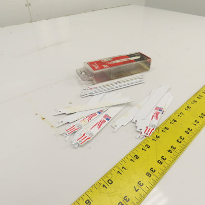 Milwaukee 48-00-8186 6" Thin Metal Sawzall Blades 24TPI 19 Pack