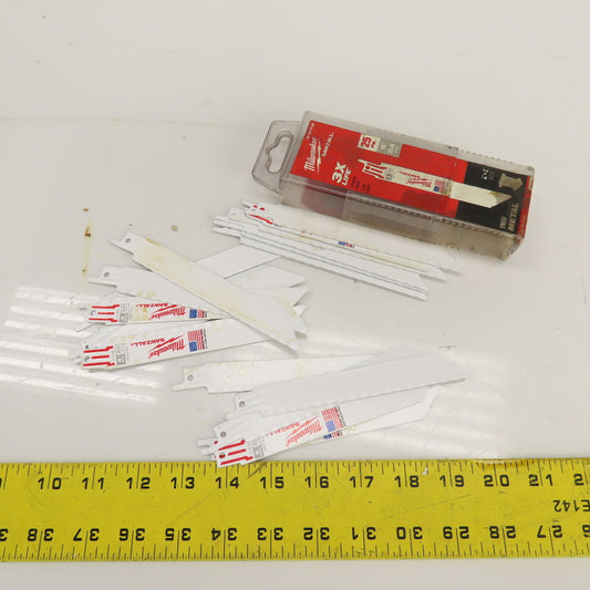 Milwaukee 48-00-8186 6" Thin Metal Sawzall Blades 24TPI 19 Pack