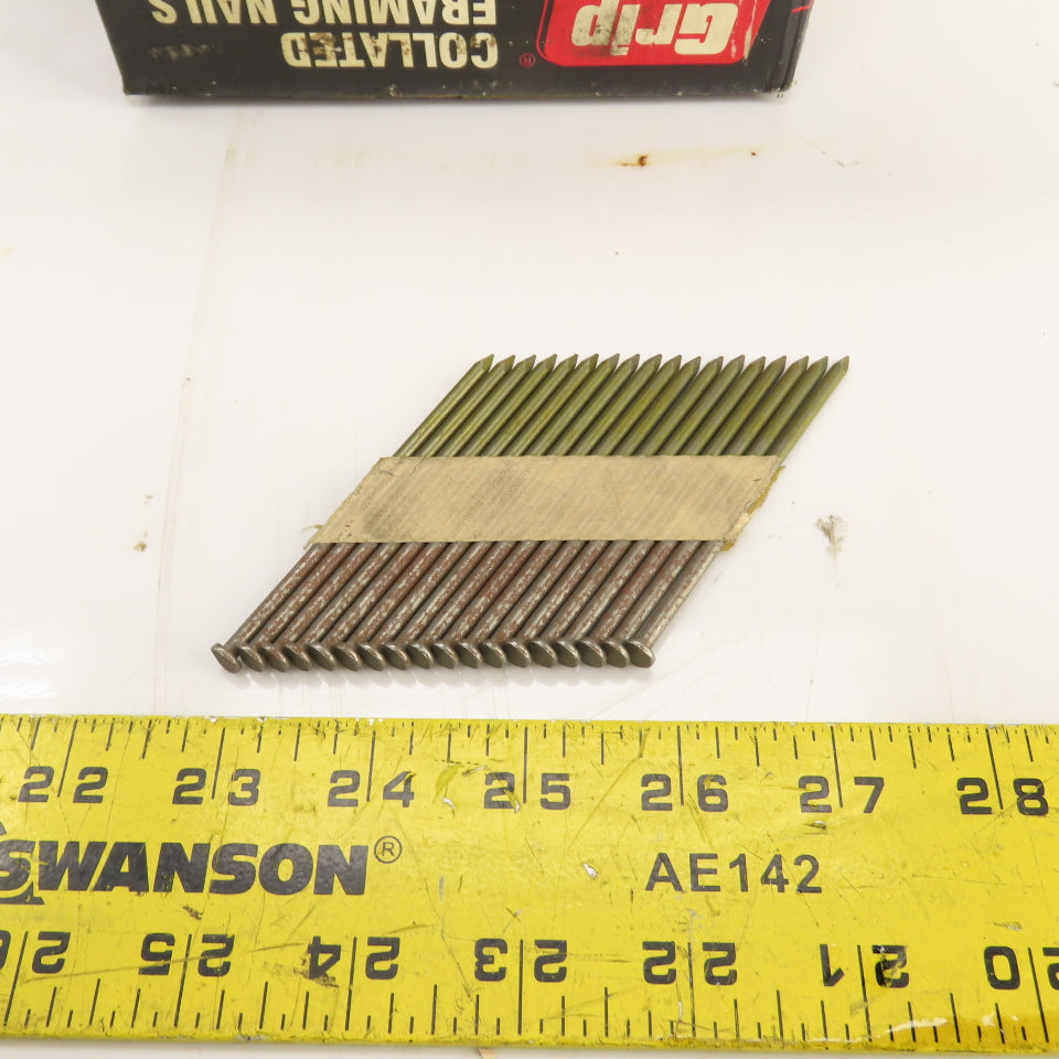 Grip Rite GRSP12DZ 3-1/4" x.131" Collated Framing Nails 30° Clipped Head 3/4 Box