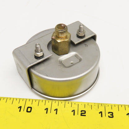 Wika EN-837-1 0-4 Bar Oil Filled Pressure Gauge Stainless Steel 3"
