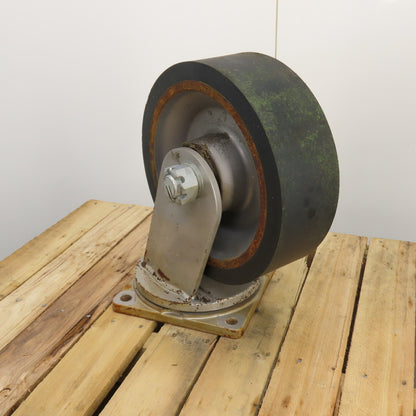 Hamilton 080105 4" x 12" Duralast Polyurethane on Cast Iron Swivel Casters Set/4