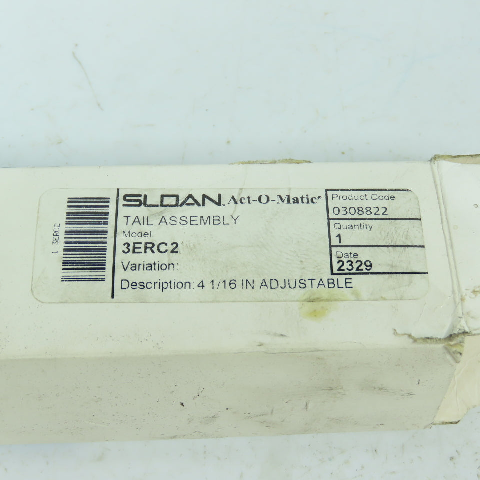 Sloan 3ERC2 1" Tail Piece Assembly 4-1/16" Long