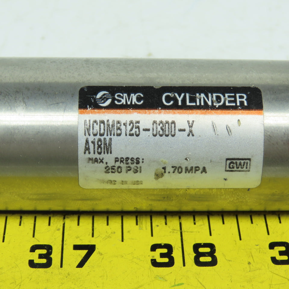 SMC NCDMB125-0300 Double Acting Round Air Cylinder 1.25" Bore 3" Stroke 7/16"Rod