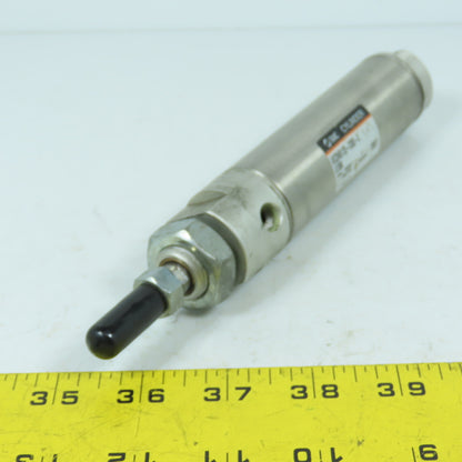 SMC NCDMB125-0300 Double Acting Round Air Cylinder 1.25" Bore 3" Stroke 7/16"Rod