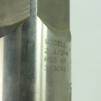 Widell 313093 2-1/2"-4 HSS H7 6-Flute Plug Pipe Tap 8-3/4"OAL