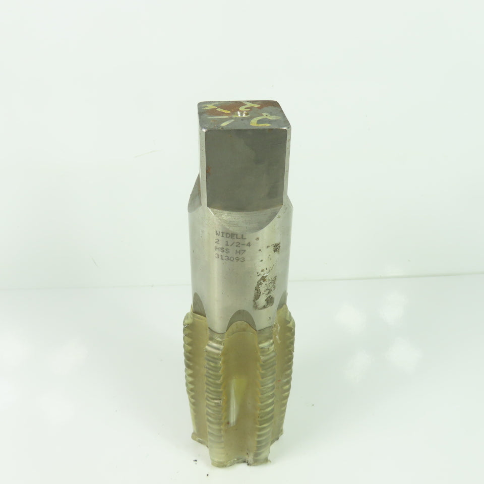 Widell 313093 2-1/2"-4 HSS H7 6-Flute Plug Pipe Tap 8-3/4"OAL