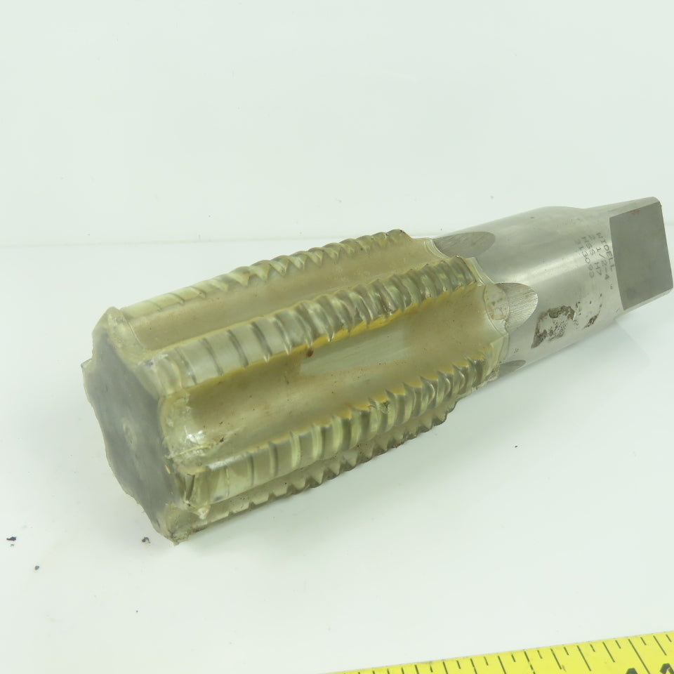 Widell 313093 2-1/2"-4 HSS H7 6-Flute Plug Pipe Tap 8-3/4"OAL
