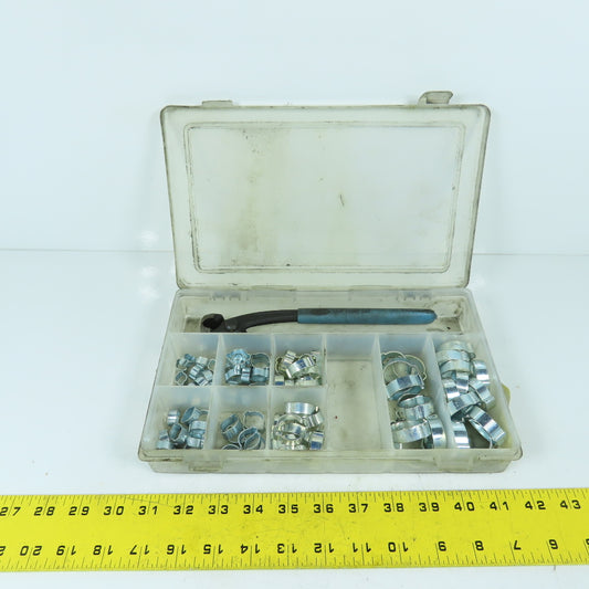 Oetiker 18500114 Hose Clamp Assortment Kit 9-11-13-15-18-20-25-27 CET W/ Tool