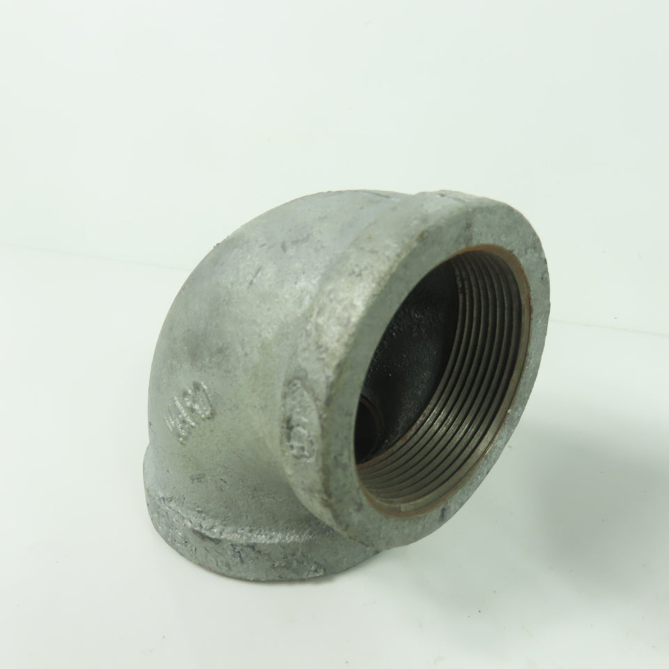 Ward 2" X 2" NPT Malleable Iron Pipe Fitting Elbow 90° Lot Of 2