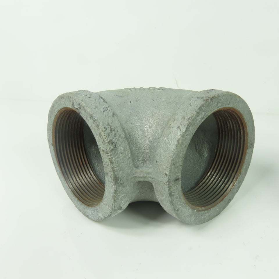 Ward 2" X 2" NPT Malleable Iron Pipe Fitting Elbow 90° Lot Of 2