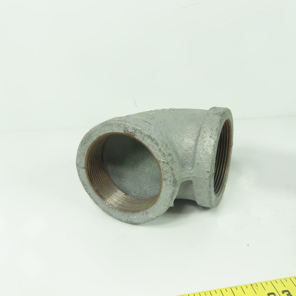 Ward 2" X 2" NPT Malleable Iron Pipe Fitting Elbow 90° Lot Of 2