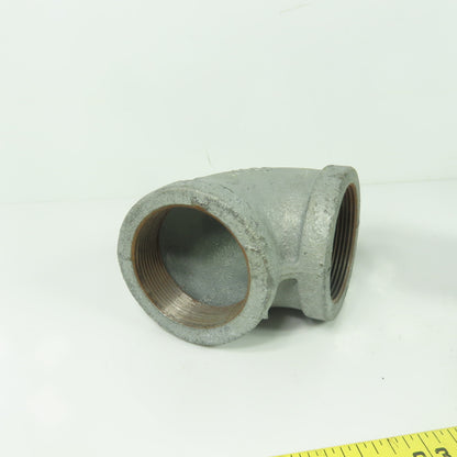 Ward 2" X 2" NPT Malleable Iron Pipe Fitting Elbow 90° Lot Of 2