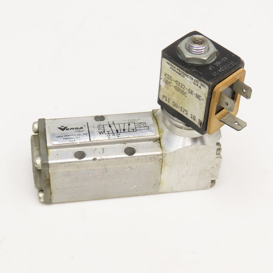 Versa Valve KSG-4332-6K-HC-3-A024 4/2 Position Single Solenoid Air Valve 48VDC