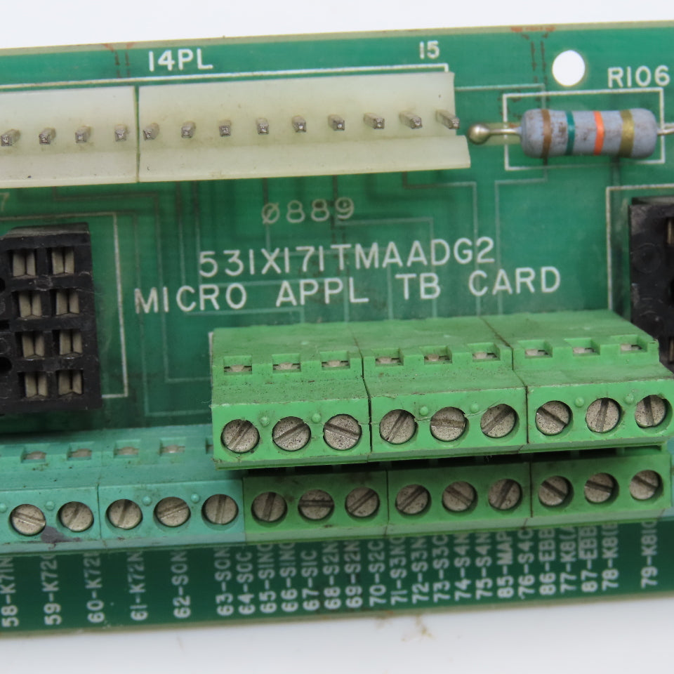 GE Fanuc 531X171TMAADG2 Micro APPL TB Card