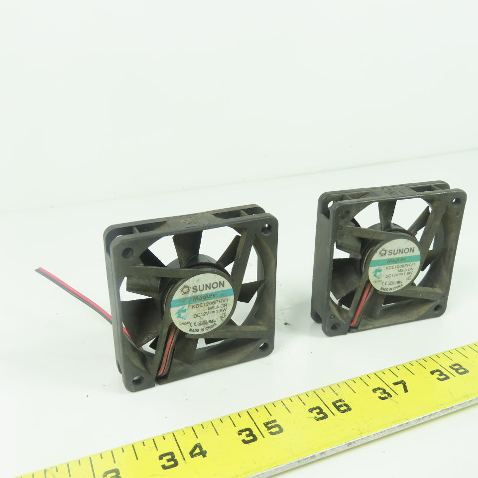 Sunon KDE1206PHV1 Cooling Fan 12VDC 1.6W Lot Of 2