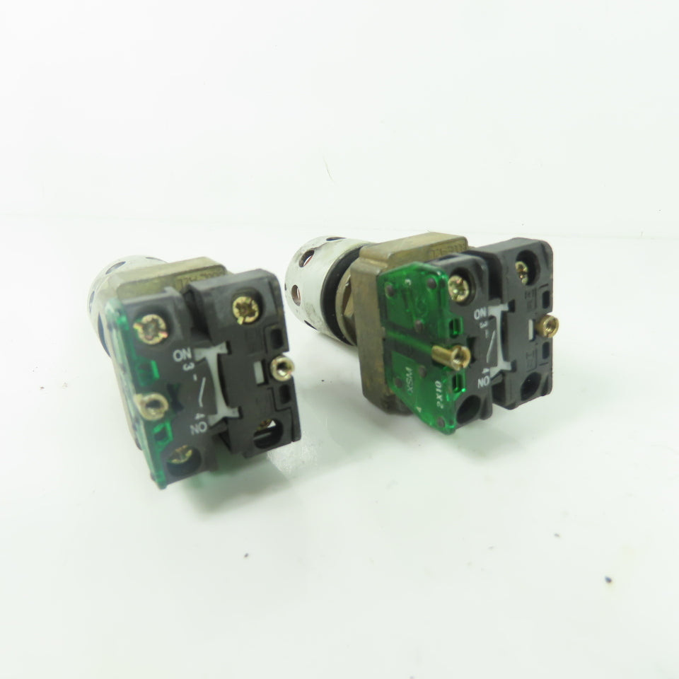 Allen Bradley Orange Illuminated Momentary Contact Push Button Lot Of 2