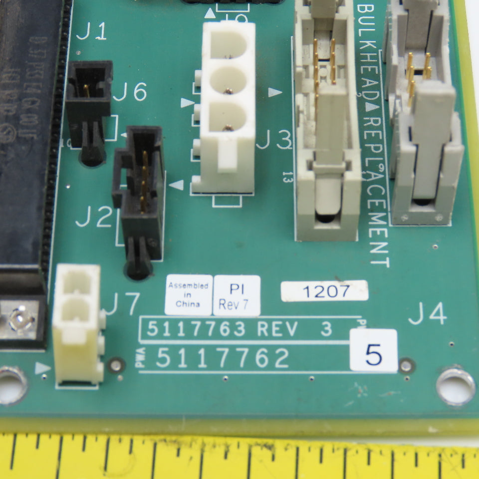 GE Healthcare 5117763 REV 3 Bulkhead Replacement Circuit Board