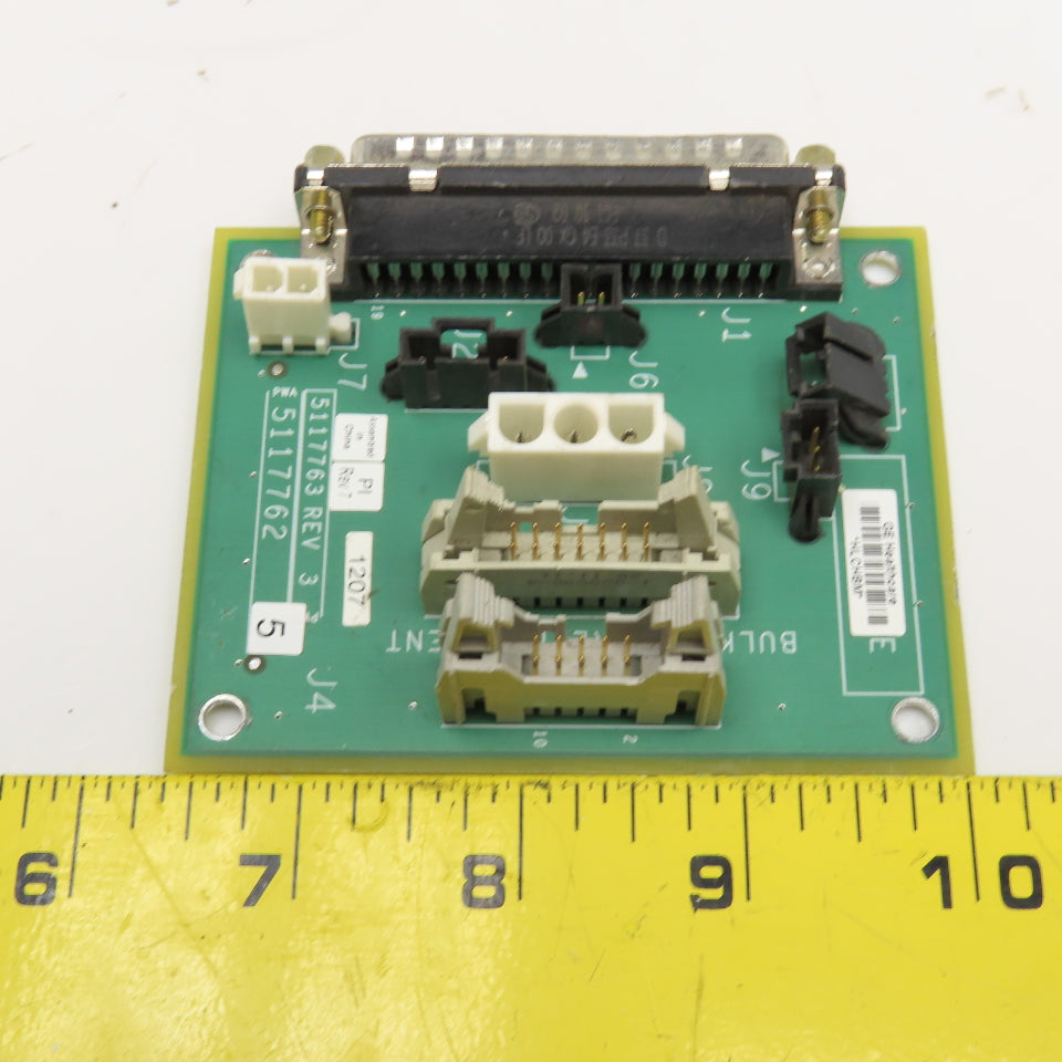 GE Healthcare 5117763 REV 3 Bulkhead Replacement Circuit Board