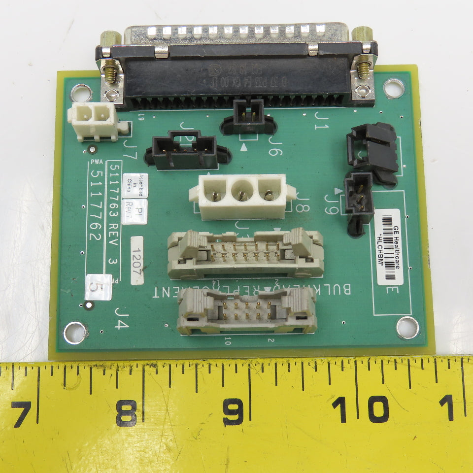 GE Healthcare 5117763 REV 3 Bulkhead Replacement Circuit Board