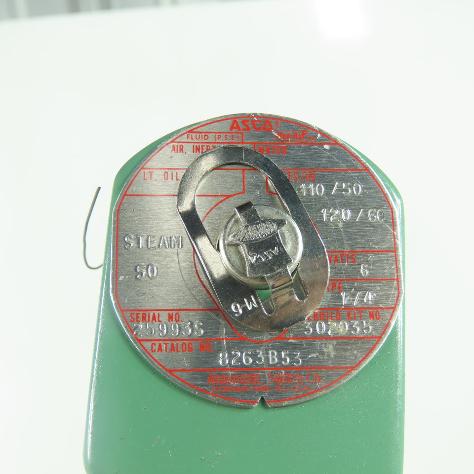 Asco 8263B53 1/4" Solenoid Valve 110/120V 6 Watt