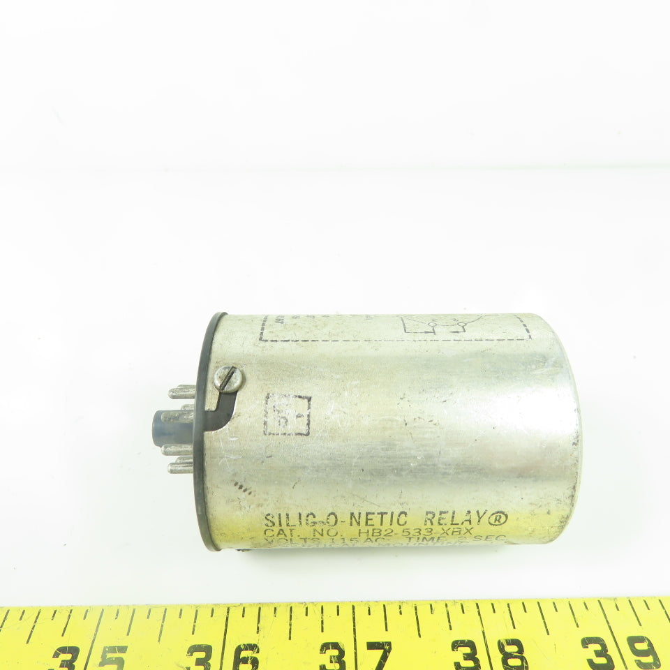 Heinemann HB2-533-XBX Silig-O-Netic Relay 115VAC 2Sec