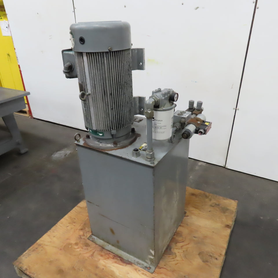 Parker H49.4SS5VPV/11 20HP 40 USG Hydraulic Power Unit 230/460V 9.4GPM 3000PSI